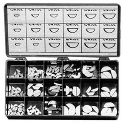 Woodruff Keys, Large Drawer Assortment, 20 Items, 270 Pieces