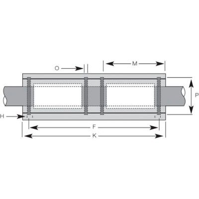 IGUS RJUI-11-06 3/8" DryLin R Bearing Block with Polymer Liner