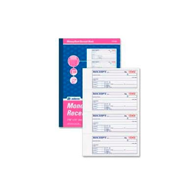 Adams® Money/Rent Receipt Book, 3-Part, Carbonless, 7-5/8" x 11", 100 Sets