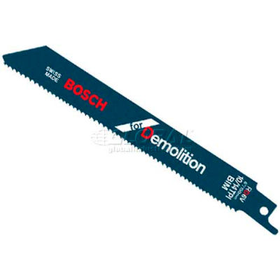 BOSCH® 9" All Purpose Demolition Reciprocating Saw Blade, RD9V-25B, 10/14 TPI, 25-Piece - Pkg Qty 25