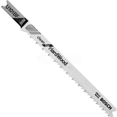 BOSCH® U101BF 4" 10 TPI Hardwood Cutting U-Shank Shank Jigsaw Blade (5 Pack)
