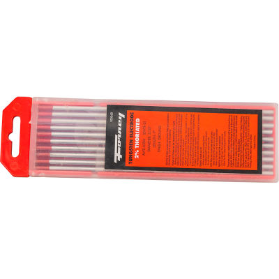 Forney® Tungsten Electrode - 5/32" - 2% Thoriated Tungsten - 10/Pack
