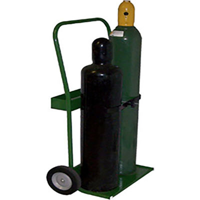 Forney® Dual Cylinder Hand Truck for Oxygen/Acetylene Medium Cylinder 8" Tires Semi Pneumatic