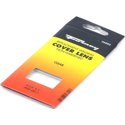 Forney® Hide® Welding Lens, 2 x 4-1/4, Clear Glass