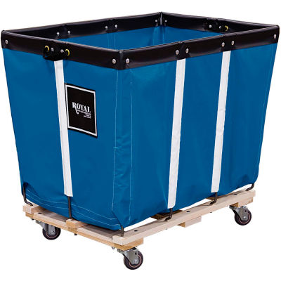 Perm Liner Truck, 6 Bu, Blue Vinyl, Wood Base, All Swivel