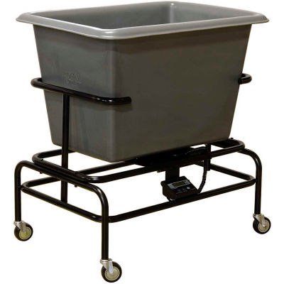 Royal Basket-Poly Scale Cart, 6 Bu, Gray - R06-GRX-STA-3UNN