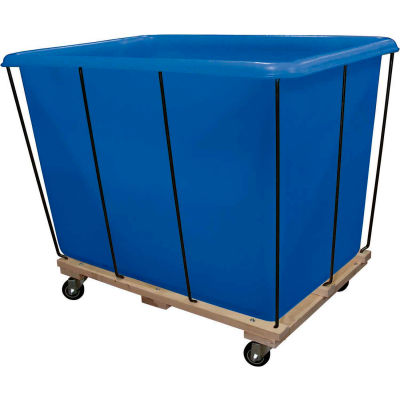 Royal Basket-Poly Liner and Frame, 16 Bu, Blue, All Swivel - R16-BLX-PFA-4UNN