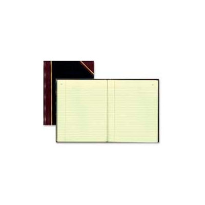 Rediform® Record Book, Faint Ruled, 8-3/8" x 10-3/8", Black Cover, 300 Pages/Pad