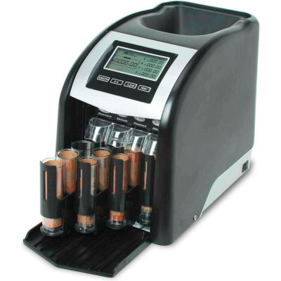 Royal Sovereign® FS-44P 4 Row Coin Sorter With Attachable Printer Option, 800 Coin Capacity