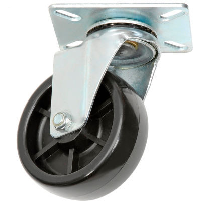 Global Industrial Replacement 4" Plastic Caster & Hardware for 1 Cubic Yard Std.Tilt Trucks