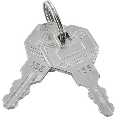 Replacement Keys For Outer Door of Global Industrial Narcotics Cabinet 436952, 2pcs Key# 155