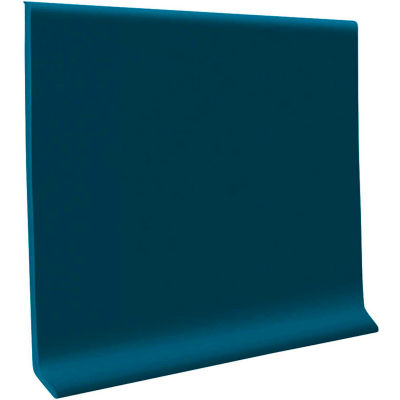 Thermoplastic Rubber Wall Base 4" x 48" Blue