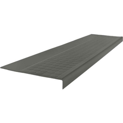 Rubber Low Circular Profile Square Nose 12.5" x 48" Charcoal