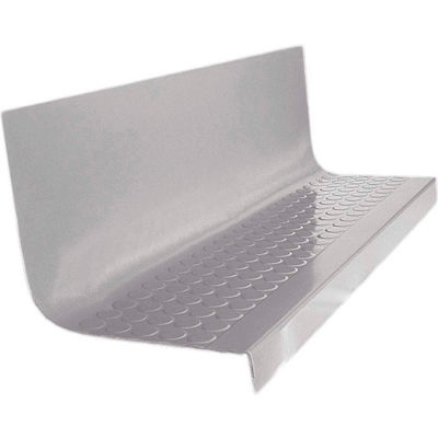 Rubber Raised Circular Stair Tread Square Nose 20.44" x 48" Slate