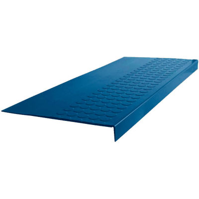 Rubber Raised Circular Stair Tread Square Nose 12.06" x 60" Deep Navy