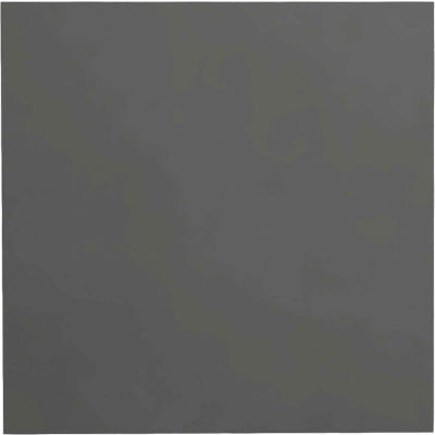 Smooth Rubber Tile 19.69" x 19.69" x .125" Charcoal