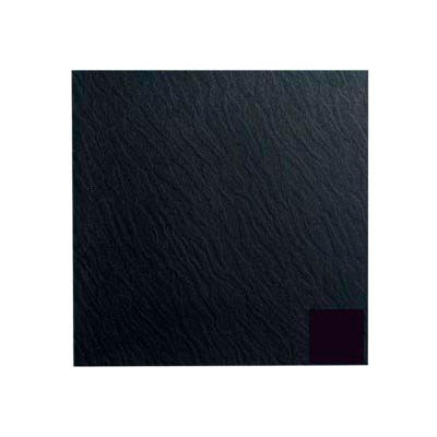 Rubber Tile Slate Design 50cm - Black