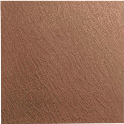 Slate Design Rubber Tile 19.69" x 19.69" x .125" Taupe