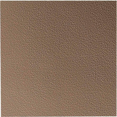 Hammered Design Rubber Tile 19.69" x 19.69" x .125" Fawn