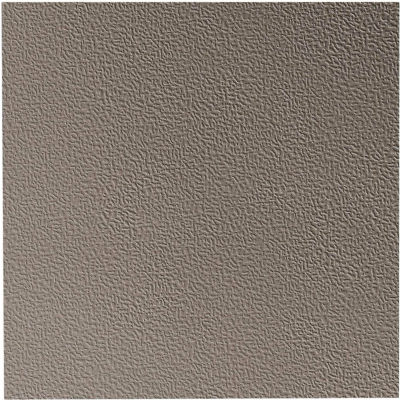 Hammered Design Rubber Tile 19.69" x 19.69" x .125" Pewter