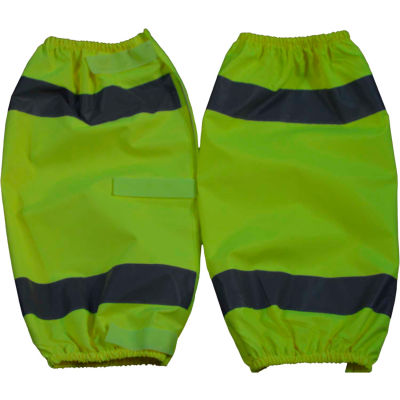 Petra Roc Leg Gaiter, ANSI Class E, 300D Oxford/PU Coating, Lime, One Size, 1 Pair
