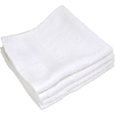 R&R Textile - Spa & Comfort Wash Cloth - 13" x 13" - White - 12 Pack