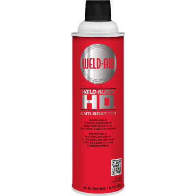 Weld-Aid Weld-Kleen® HD® Anti-Spatter, 20 Wt Oz , Aerosol, Colorless - Pkg Qty 6
