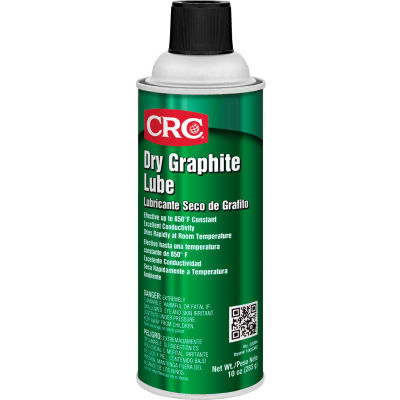 CRC Dry Graphite Lube, 10 Wt Oz, Aerosol, Black - Pkg Qty 12