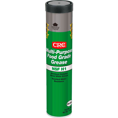 CRC Multi Purpose Food Grade Grease, 14 Wt Oz, Cartridge, Aluminum Complex, White - Pkg Qty 10