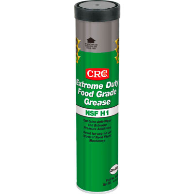 CRC Extreme Duty Food Grade Grease, 14 Wt Oz, Cartridge, Calcium Sulfonate, Tan - Pkg Qty 10
