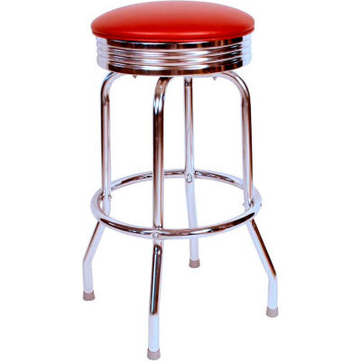 Richardson Seating Retro Swivel Barstool - 24"H - Wine