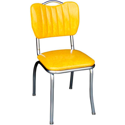 Chairs | Restaurant Chairs | Cracked Ice Yellow Handle Back Retro ...