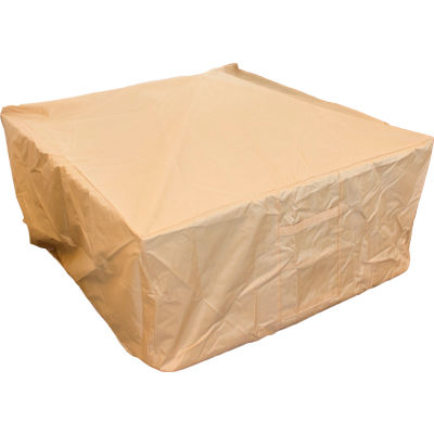 Hiland Fire Pit Waterproof Cover HVD-51133D-CVR Tan 36"L x ...