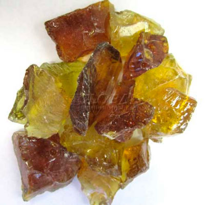 Hiland Fire Glass RGLASS-CN 1/2" to 1" Dia. Recycled Chestnut 10 Lbs