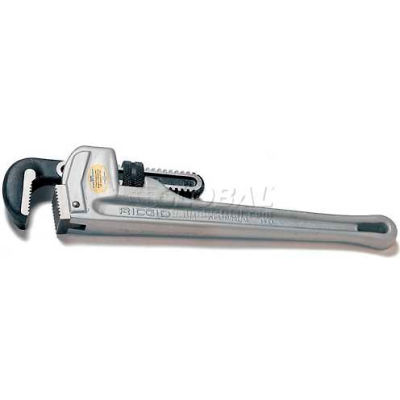 RIDGID® 31090 810 10" 1-1/2" Capacity Aluminum Straight Pipe Wrench