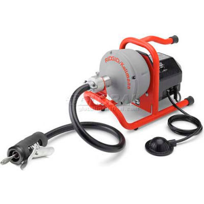RIDGID® K-40 Sink Machine W/Inner Core W/Bulb Auger, Autofeed, 115V, 35'L x 5/16"W Cable