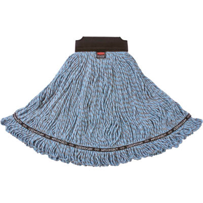 Rubbermaid® Large Maximizer Synthetic Blend Wet Mop, Looped End, Blue - 1924782 - Pkg Qty 6