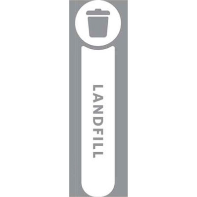 Rubbermaid Waste Stream Label Landfill Kit for Slim Jim - 1992437