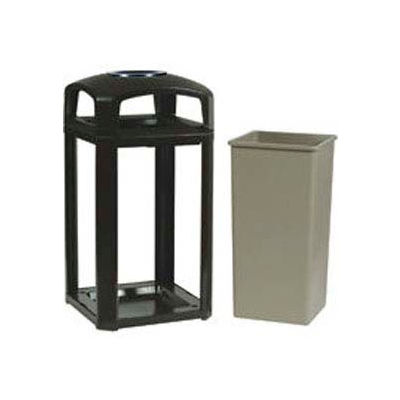 Landmark Series® 50 Gal. Classic Container W/ Dome Top And Ashtray - Driftwood