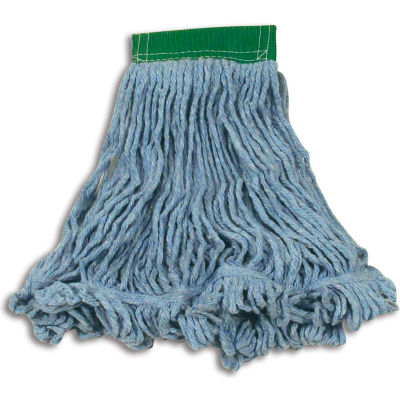 Rubbermaid® Medium Super Stitch Cotton/Synthetic Wet Mop W/ 1" Headband - FGD25206BL00 - Pkg Qty 6