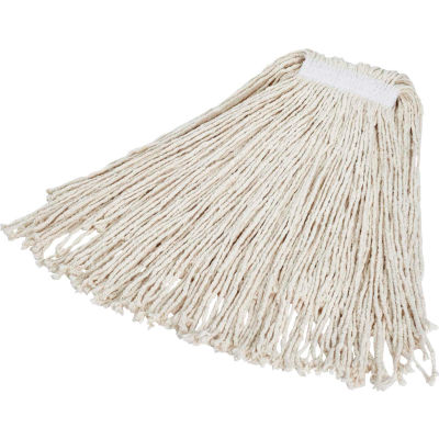 Rubbermaid® #24 Value Pro Cotton Economy Wet Mop W/ 1" Headband- FGV11800WH00 - Pkg Qty 12