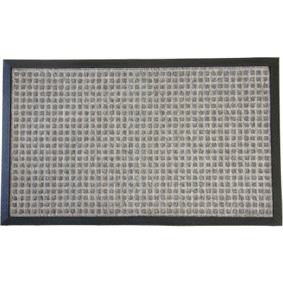 Rubber-Cal Nottingham Entrance Mat 3/8" Thick 2' x 3' Gray