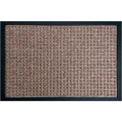 Rubber-Cal Nottingham Entrance Mat 3/8" Thick 4' x 6' Brown