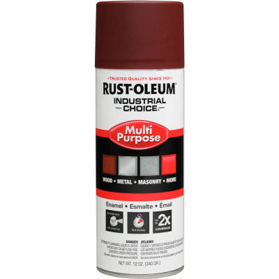 Rust-Oleum Industrial Choice 1600 System Gen Purpose Enamel Aerosol, Red Primer, 12 oz. - 1667830 - Pkg Qty 6
