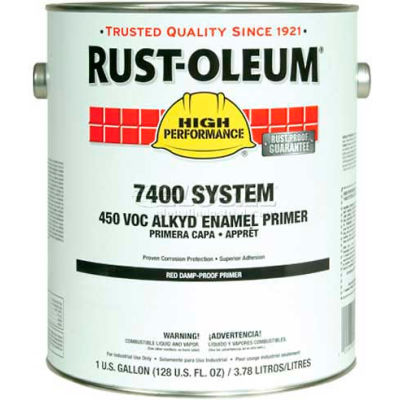 Rust-Oleum V7400 Series <340 VOC Alkyd Enamel Primer, Red High Solids Quick Dry Gallon Can - 2068402 - Pkg Qty 2