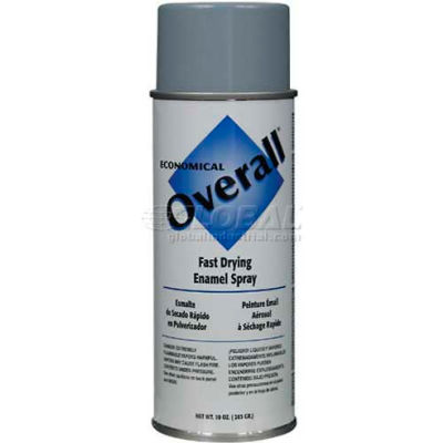 Rust-Oleum Overall Economical Enamel Aerosol, Light Gray, 10 oz. - 215409 - Pkg Qty 6