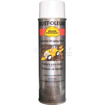 Rust-Oleum 2300 System Inverted Striping Paint Aerosol, White - Pkg Qty 6
