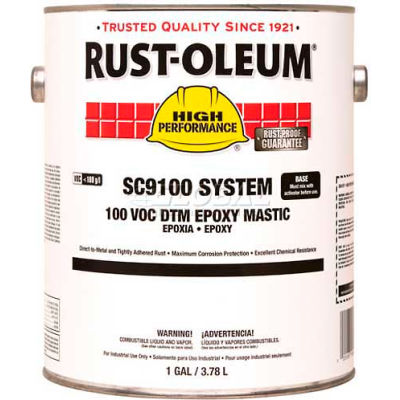 Rust-Oleum SC9100 System 100 VOC DTM Epoxy Mastic Silver Gray 254165
