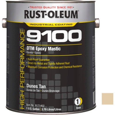 Rust-Oleum 9100 System <340 VOC DTM Epoxy Mastic, Dunes Tan Gallon Can - 9171402 - Pkg Qty 2