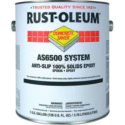 Rust-Oleum 6500 System <100 VOC 100% Solids Epoxy Floor Coating, Clear Gallon Can - S6510413 - Pkg Qty 2